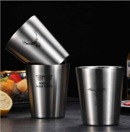 304 Stainless Steel Beer Glass Coffee Cup