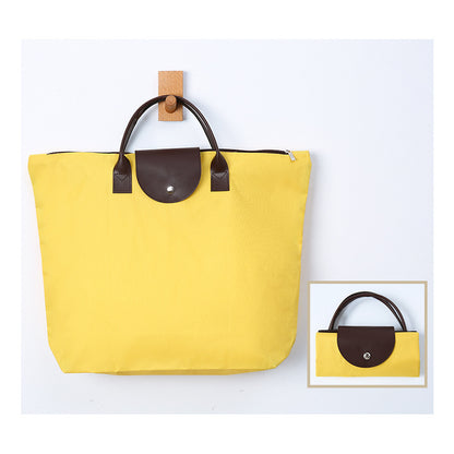 Folding Heavy Duty Oxford Groceries Bag Reusable Shopping Bags Large Foldable Tote Bag