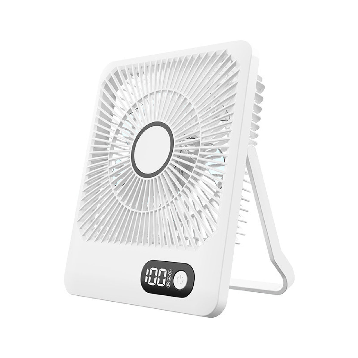 Desk Fan Rechargeable 180 Tilt Folding Fan Hook Hanging Fan 5 Speeds Adjustable Ultra Quiet