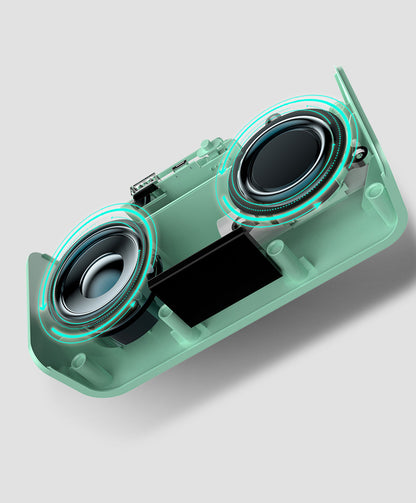 800 mAh Square Portable Mini Speaker-Full Printed On Front