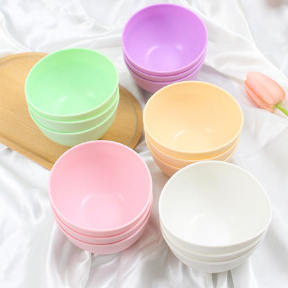 White, Light Yellow, Peach Pink, Lemon Green, Purple
