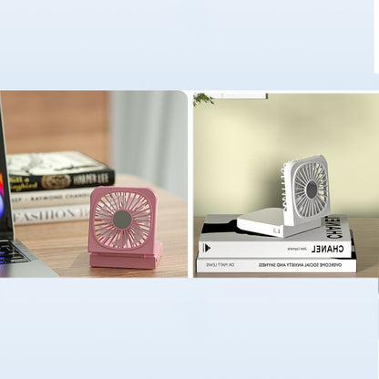 Portable Neck Fan Mini Quiet Handheld Personal Foldable USB Rechargeable Fan
