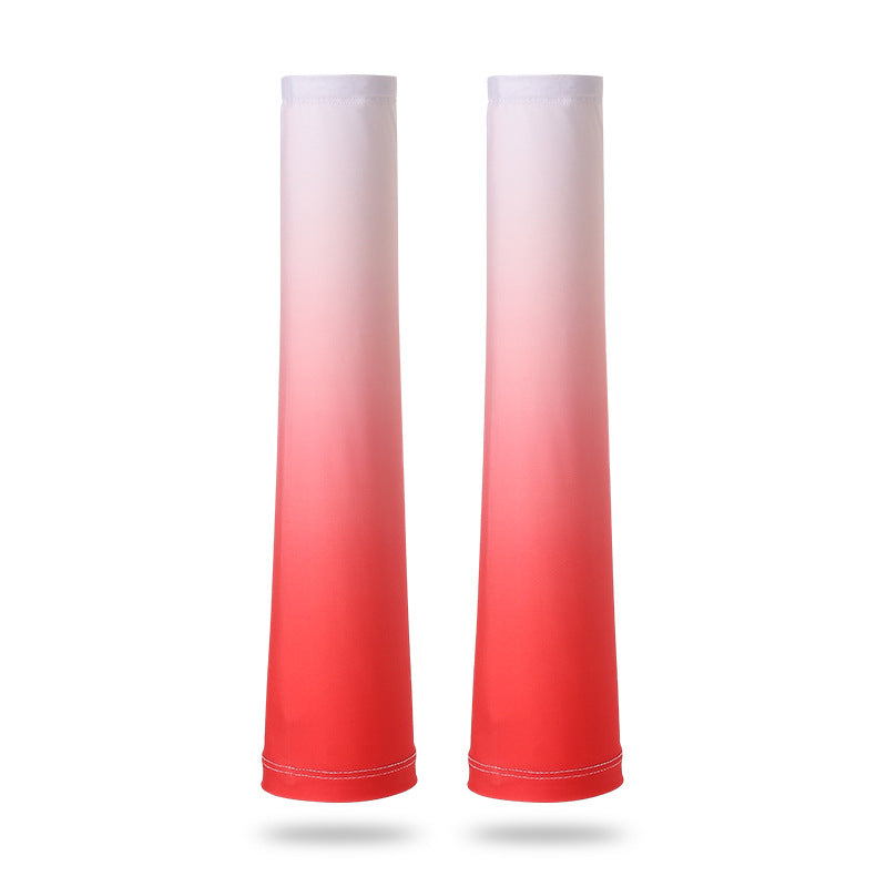 Loose UV Protection Cooling Arm Sleeves Flare Sleeve W/Gradient Color