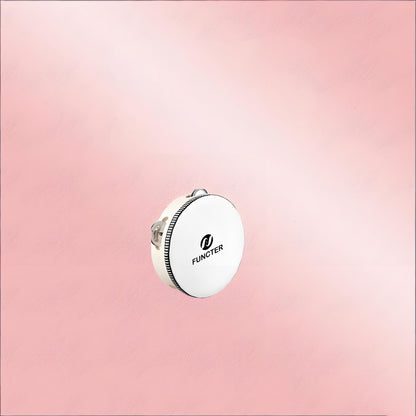 White Top Handheld Tambourine Drum 4"