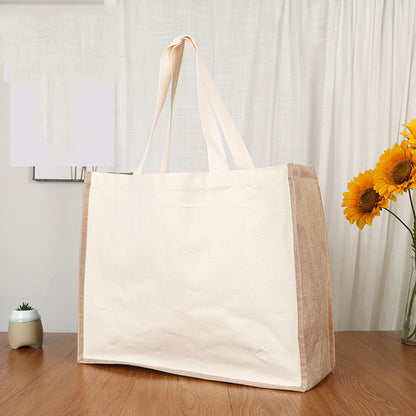 2" 1 Canvas/Burlap Tote Bag