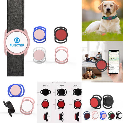 Silicone Pet Collar Case Dog Collar Holder Anti-Lost Protector Holder