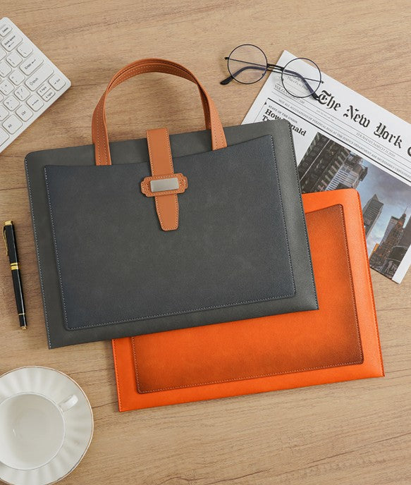 PU Leather Envelope Document Holder File Bags