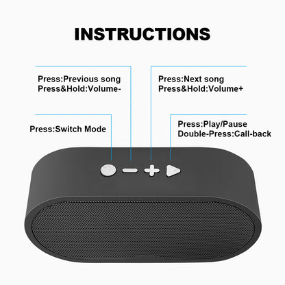 1200 mAh Square Wireless Speaker
