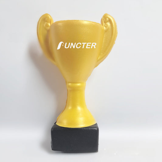 Yellow PU Foam Trophy Toy Model Decoration Pressure Reducing Ball