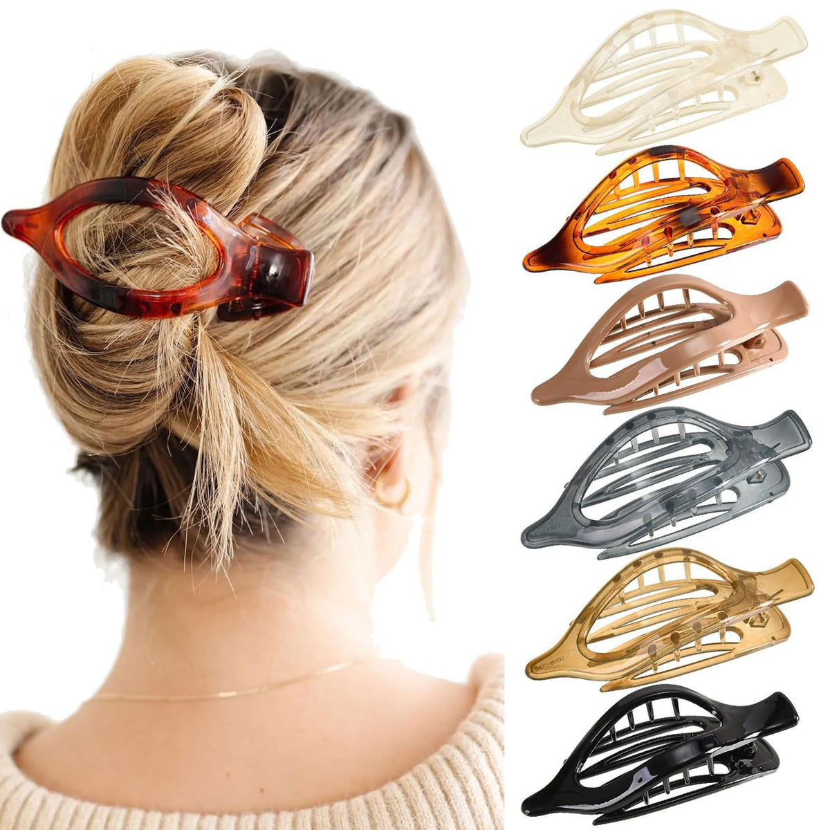 Oval Clamp Hair Claw Clips Hair Clips