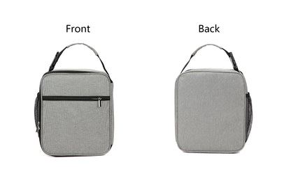 Large Capacity Oxford Lunch Tote With One Side Mesh Pocket