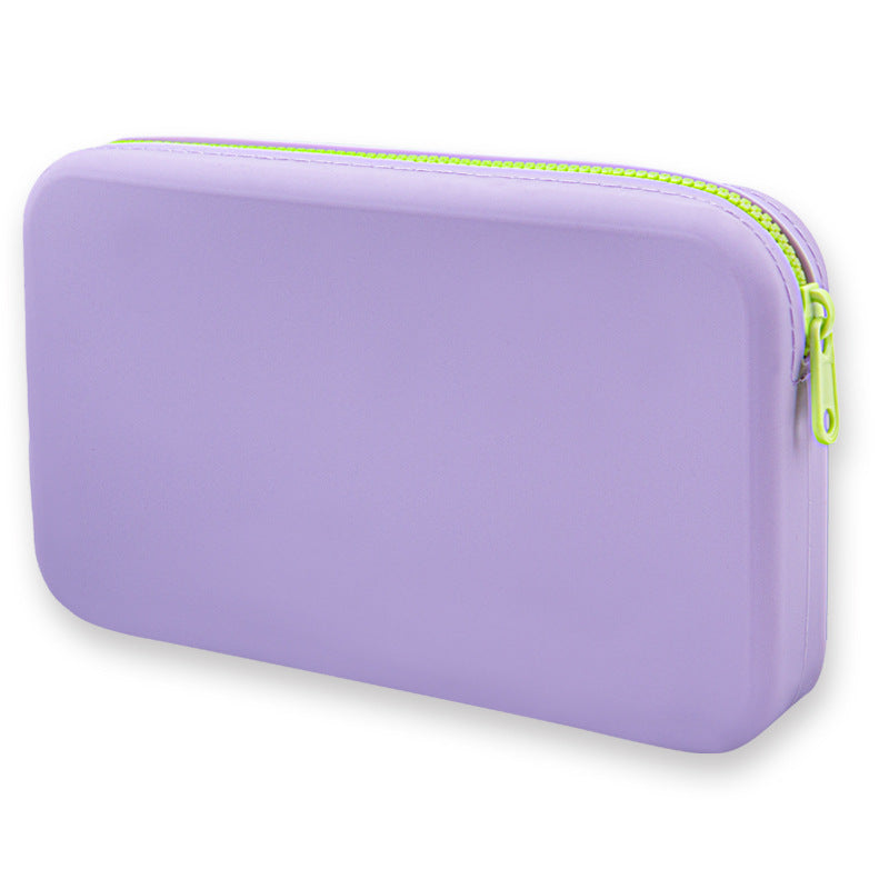 Multi Purpose Portable Silicone Zipper Organizer Bag For Samll Items and Cosmetic