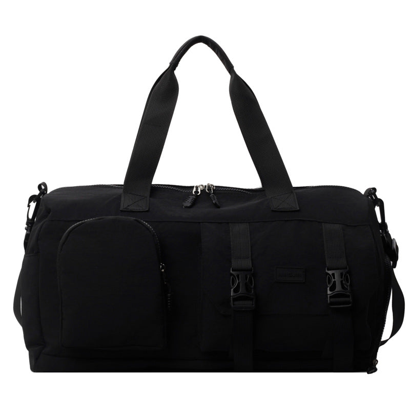 Travel Duffel Bag Sport Gym Bag Polyester Tote Bag Swimming Bag with Shoe Pouch&Wet Pocket