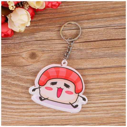 Cute Food Shaped - Two Layers Acrylic Key Chain Holder