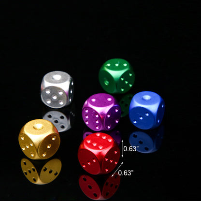 5 Pcs Metal Dice Game Set w/ Metal Container