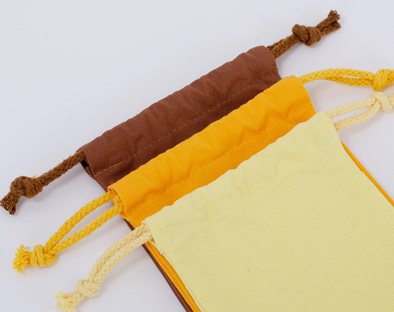 Custom Colorful 8 Oz Cotton Canvas Cloth Drawstring Bags Jewelry Wedding Candy Gift Bags