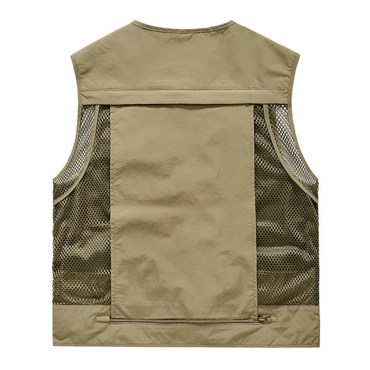 Outdoor Men's Mesh Fishing Vest Quick-Dry Safari Cargo Vest