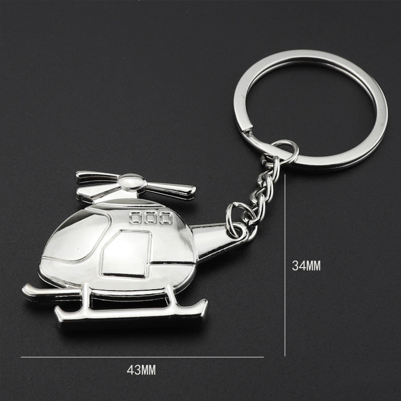 Helicopter Rescue Key Chain Helicopter Shape Zinc Alloy Keychain