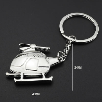 Helicopter Rescue Key Chain Helicopter Shape Zinc Alloy Keychain