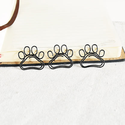 Dog Paw Metal Paper Clasp Custom Shape Paper Clip