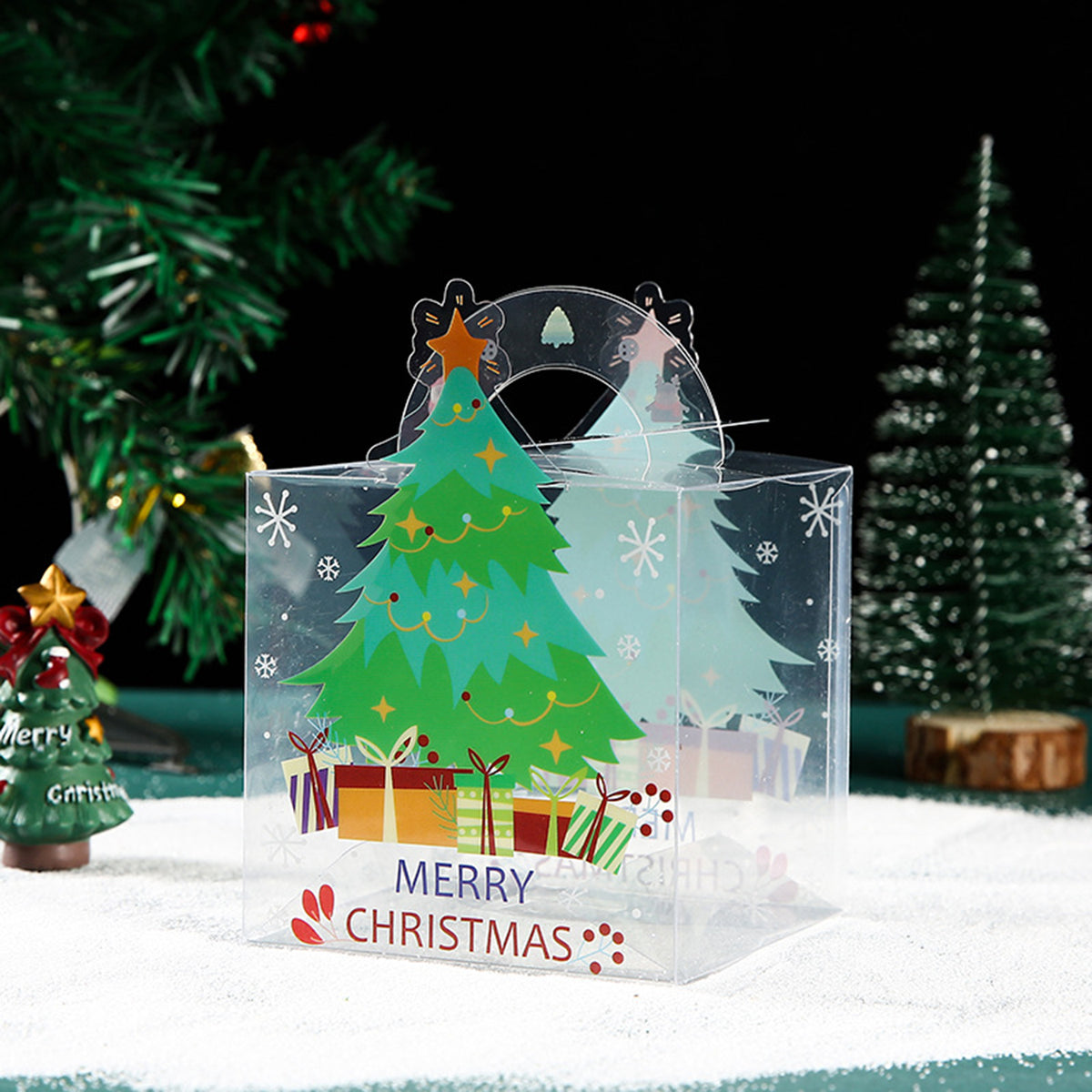 Christmas Candy Box Plastic Clear Gift Boxes