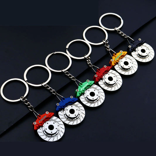 Brake Rotor Keychain Toy Automotive Part Car Key Tag Key Chain