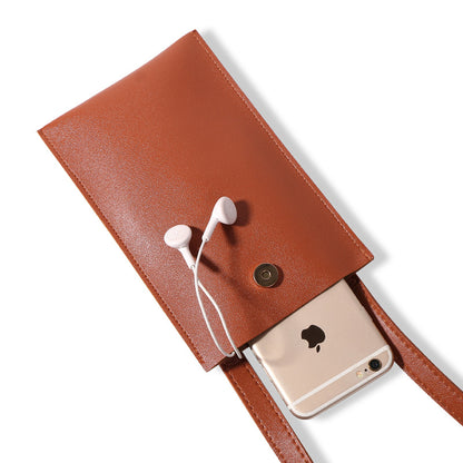 PU Leather Cell Phone Purse Bag Small Crossbody Bag Mini Messenger Bag Single Shoulder Handbag