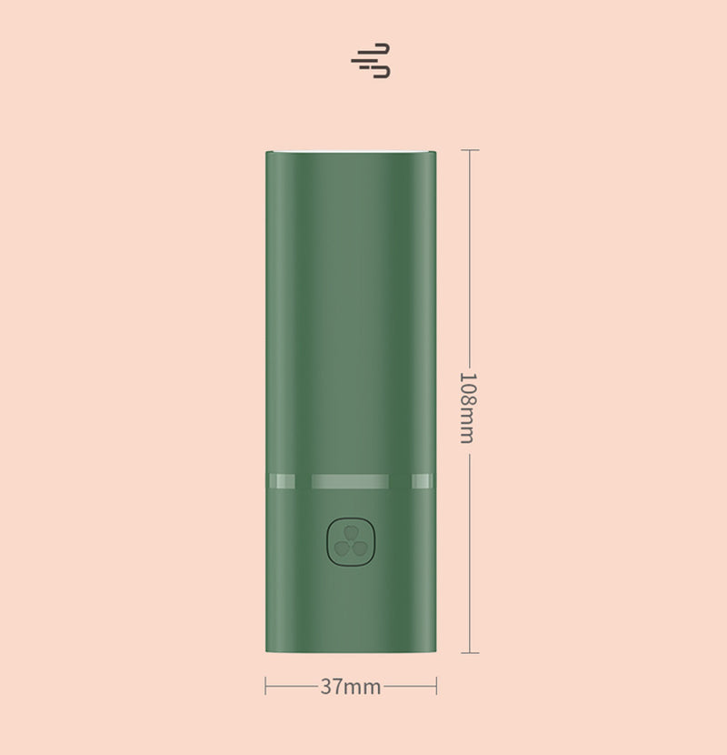 2 Levels Wind Speed Rechargeable Mini Handheld Fan With 2,000mAh Power Bank