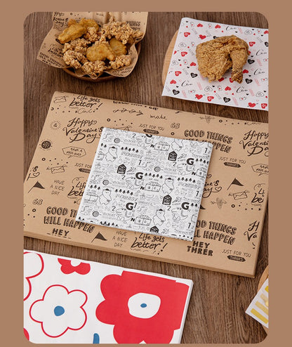 13" x 9" Greaseproof Paper Food Sheets Liner