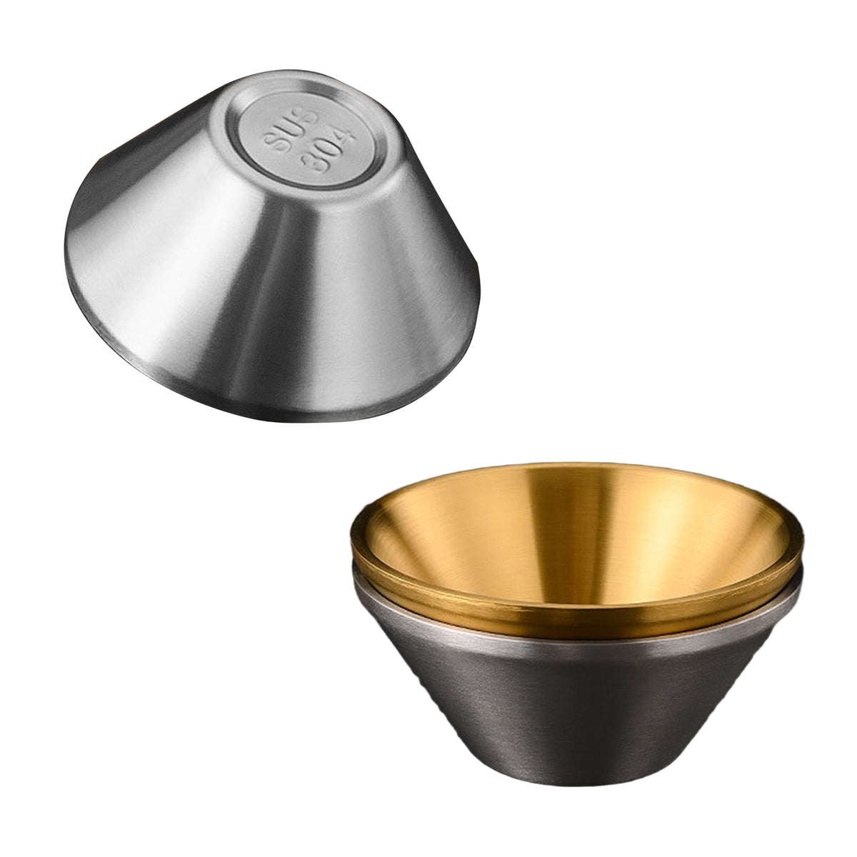 Stainless Steel Broad Brimmed Rice Bowl 37 oz.