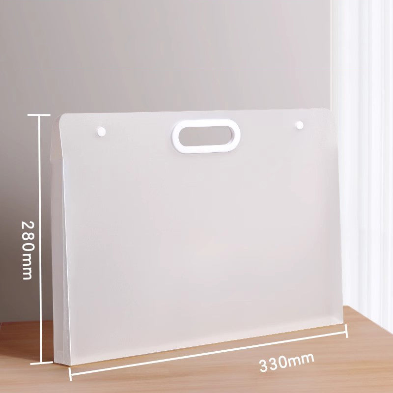 Waterproof Art Portfolio Folder A4 Art Storage Case W/ Handle for Drawing Sketch Photography Poster