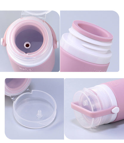 2 OZ Travel Bottles Set For Toiletries, Silicone Travel Shampoo and Conditioner Bottles (4 Pcs Set)