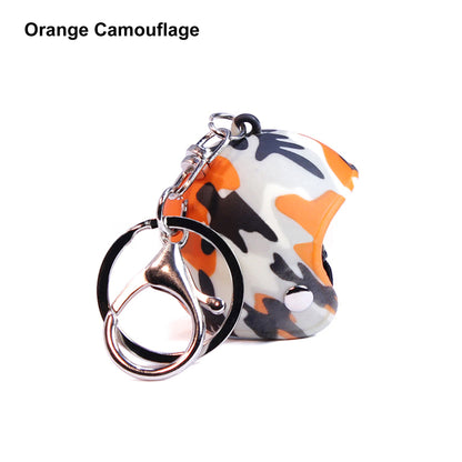 Custom Camouflage Motorcycle Helmet Keychain Phone Pendant Bag Keyring Bag Pendant Charm Accessories