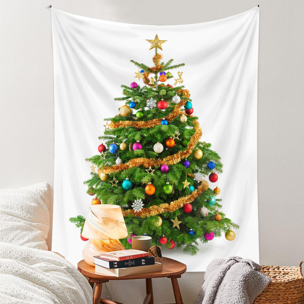 39.4"x 59.1" Christmas Tree Tapestry Christmas Decoration-#3