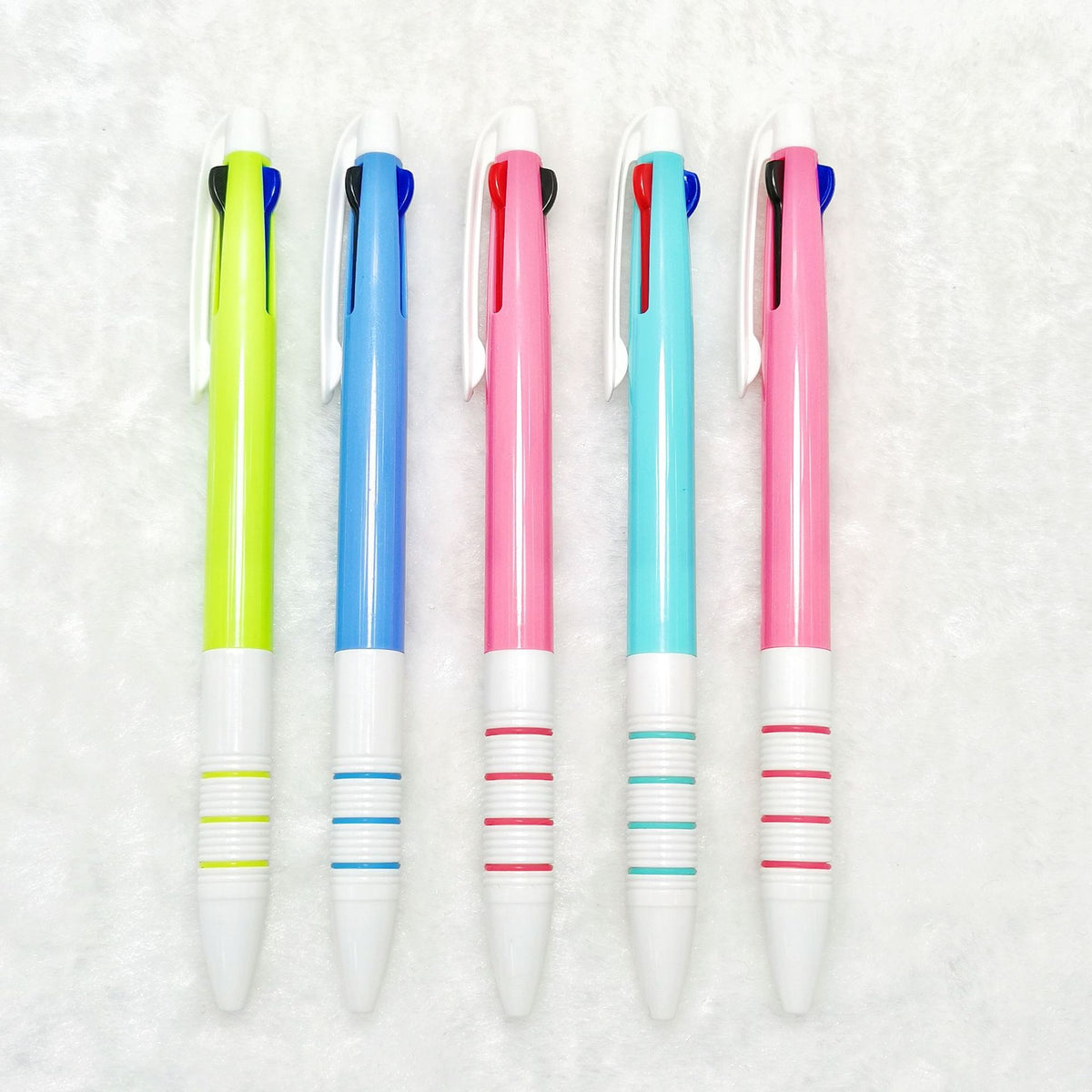 4-Color Retractable Ballpoint Pen Smooth Writing Pen