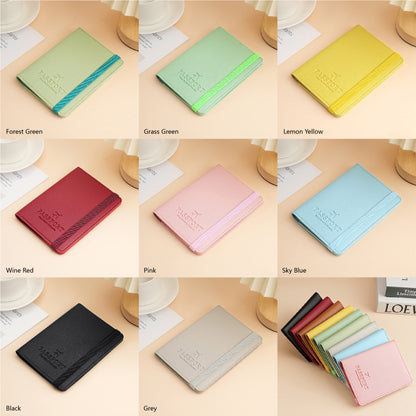 Passport Case PU Leather Passport Holder Passport Cover for Business Trip Travel Wallet w/Strap