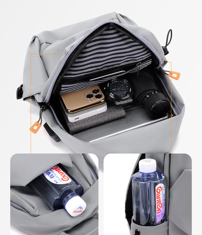 Crossbody Bags Sling Backpack Shoulder Bag Chest Bag Travel Hiking Daypack W/USB Charger Port