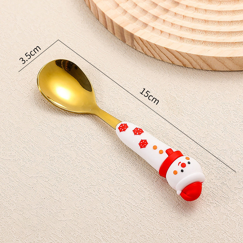 Stainless Steel Christmas Tableware 4 Piece Stainless Steel Flatware