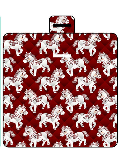 59 x78.7" Ultrasonic Picnic Mat Full Pattern Sublimation Printing Camping Ground Sheet