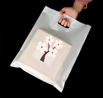 11.8"x13.8" 2.4mil Merchandise Bag W/ Die Cut Handle for Boutique Bag Shopping Clothes Packaging Bag