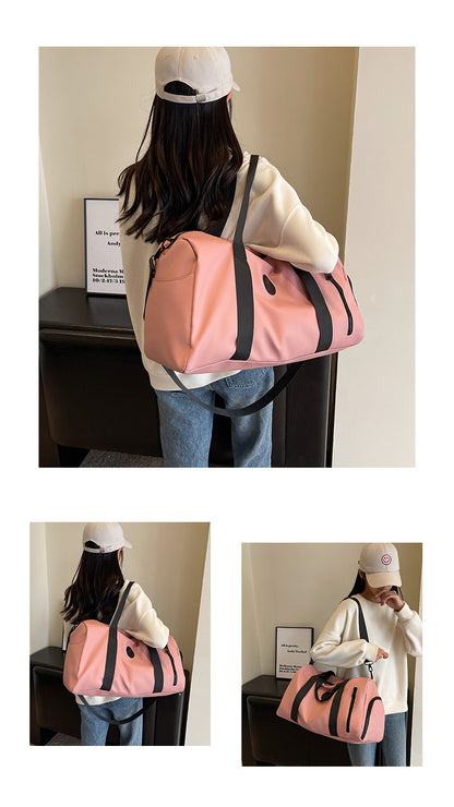Travel Duffel Bag Sport Gym Bag Oxford Tote Bag Swimming Bag with Shoe Pouch
