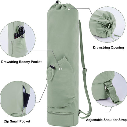 Yoga Bags Yoga Mats Bags Carrier Oxford Tote Bags for Pilates Yoga Lover W/ Wet Pocket