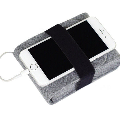Mini Small Felt Purse Organizer Handbag Pocketbook Handle Bag