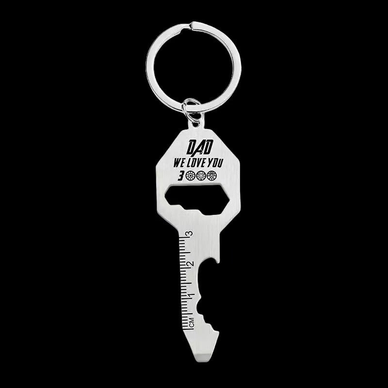 Multifunctional Key Shaped Bottle Opener Keychain #2