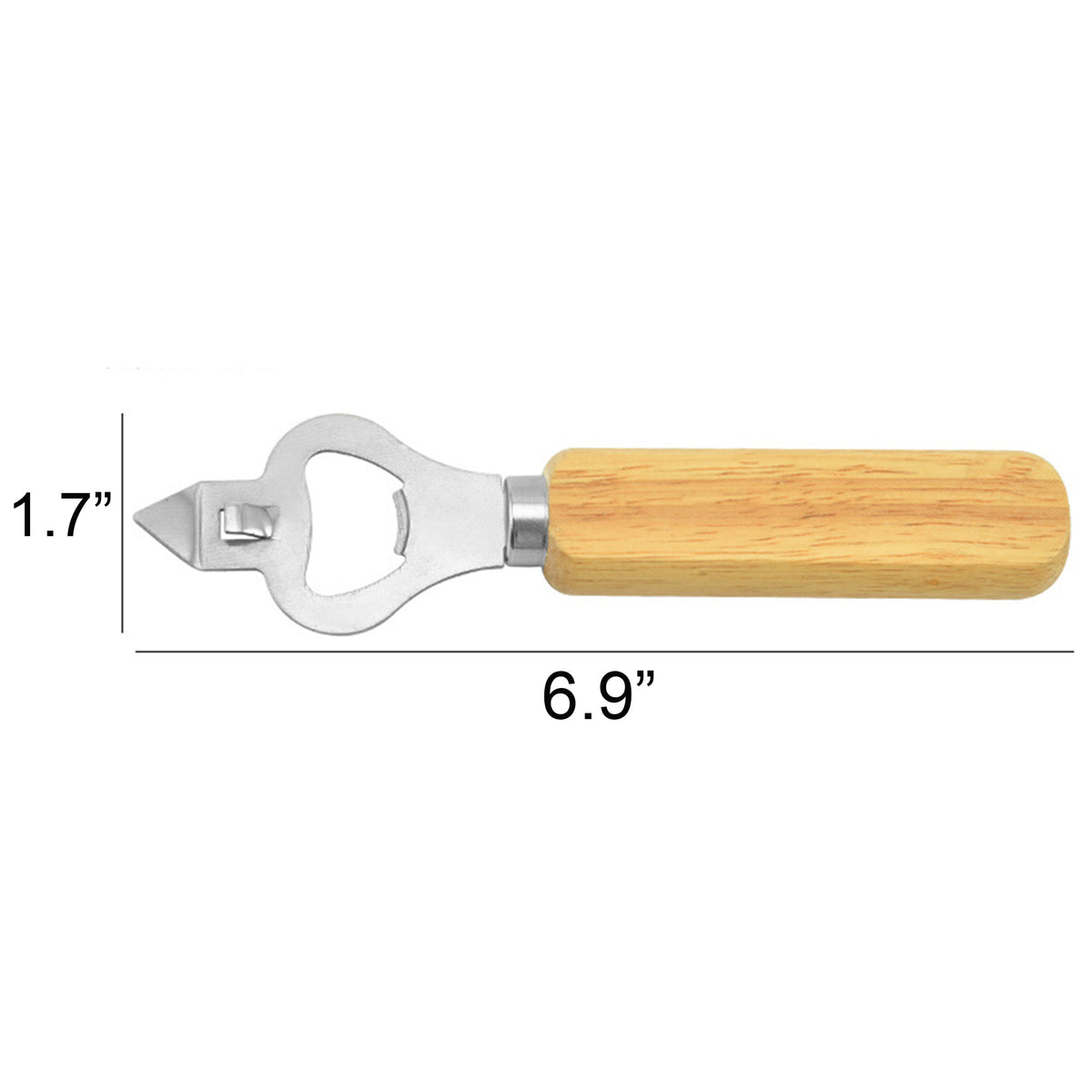 2" 1 Stainless Steel Bottle Opener Can Opener
