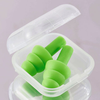 Silicone Earplugs for Noise Reduction Sound Blocking & Sleep Aid