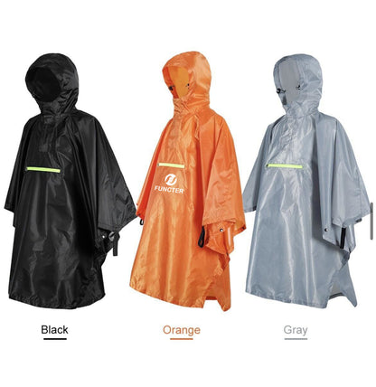 Waterproof Photography Rain Poncho, Hooded Rain Cape with Zipper Pocket & Storage Bag