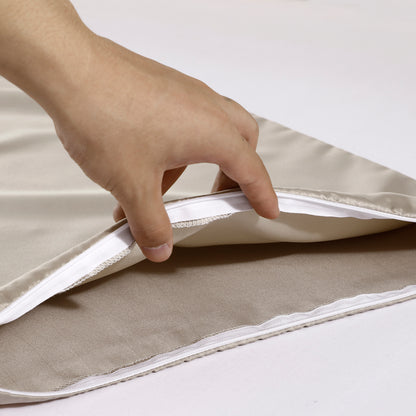 20 x 54" Premium Square Satin Silk Throw Pillowcase Body Size Pillow Cover With Hidden Zipper