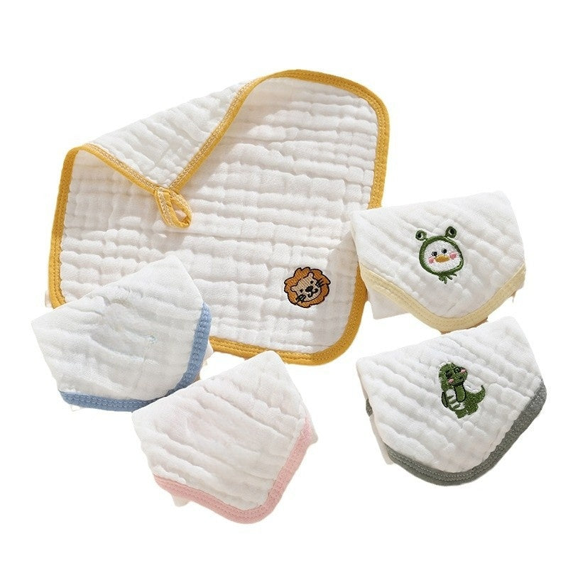 Newborn Baby Muslin Washcloths Soft Cotton Gauze Face Towels