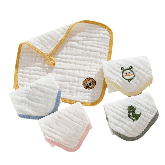 Newborn Baby Muslin Washcloths Soft Cotton Gauze Face Towels